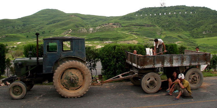 Photo: A tractor in North Korea. CC BY 2.0